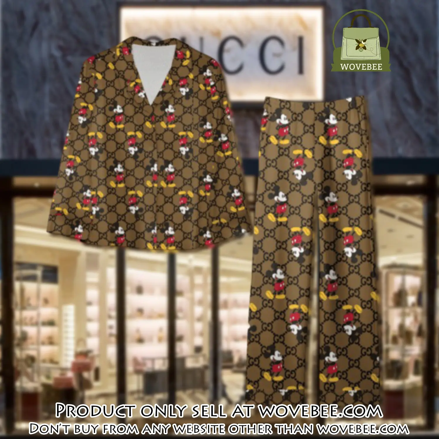 Trending luxury gc satin pajama set pjs1067 wvb1403414